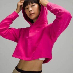 All Yours Crop Hoodie EUC 12 Sonic Pink